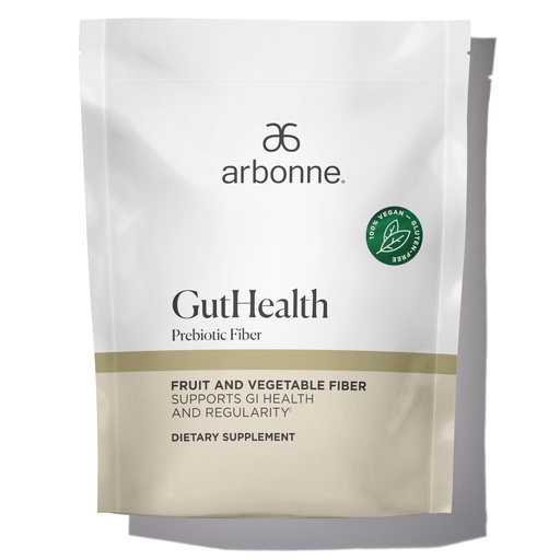 [BRSRGZQHBZ4BOCQ2] GutHealth Prebiotic Fiber – 12g Soluble Fiber including Inulin for gastrointestinal health, Regularity, Satiety, and Daily Gut Wellness; Easy to Mix Into Drinks or Food, 30 servings, by Arbonne.