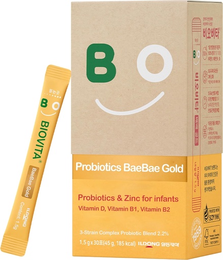 [BRSROHA2CAMAKDTV] Baby Probiotics Powder (30 Sticks, 30 Days) - Support Healthy Immune & Digestive System, Supplement for Babies & Infants. Vitamin B, VitaminD, Zinc