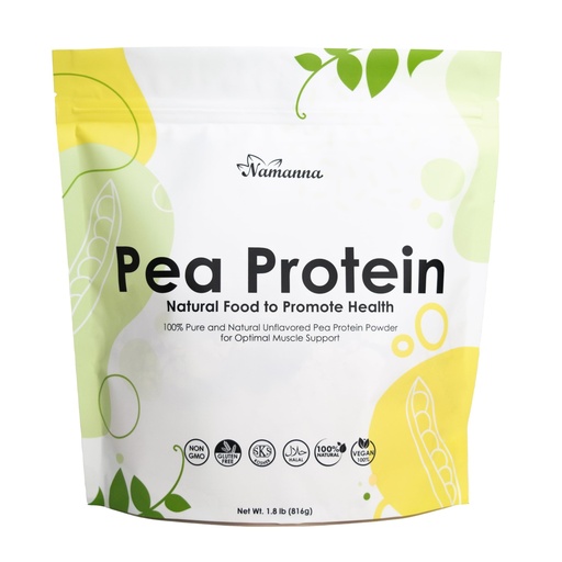 [BRSRAYD6A4IGAET7] Pure Pea Protein Powder, 80% Protein Content, Unflavored Vegan Pea Protein Isolate, Non-GMO, Gluten Free, Dairy Free,Plant Based Protein Powder from North America (1.8 lb, 40 Servings)