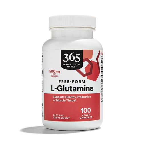 [BRSWGZQDPN5QIDT6] 365 by Whole Foods Market, L-Glutamine 500mg, 100 ct