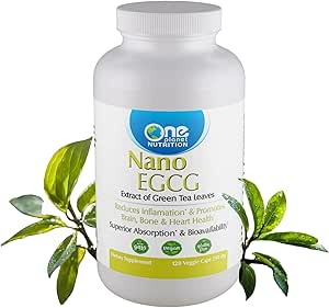 [BRSWYAQ5OQHW2A3B] One Planet Nutrition Nano EGCG 250 mg Veggie Capsules (120 Servings), Pure Green Tea Extract, Maximum Antioxidant Absorption for Cellular Protection, Non-GMO, Vegan, Gluten Free