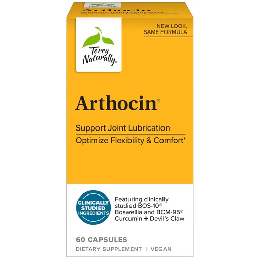 [BRSWIYYDOIBGYHTG] Terry Naturally Arthocin - 60 Capsules - Support Joint Lubrication, Optimize Flexibility & Comfort - Non-GMO, Vegan, Gluten Free - 30 Servings