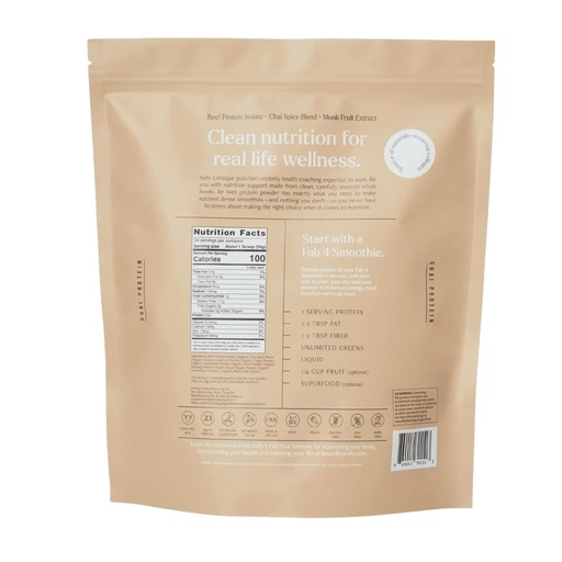 [BRSRAHAOOUNAAGTB] Be, per Kelly Chairas-Feef Proteef Proteteder, 23G de Protetin & 1G de Carbs (3 ingredients, 30 ingredients) 9 amino Acids + 3 BCAAs Noy, Dir, Stevia-Free, Sense sucre afegit a 1. 5b50g