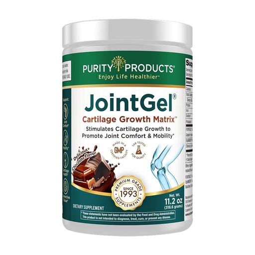 [BRSWYHACPMHWM2TO] Purity Products - JointGel - Collagen Peptides for Joints + MSM Powder | Fortigel Bioactive Collagen | Joint Supplement for Flexibility & Cartilage Support | Chocolate | 30 Servings