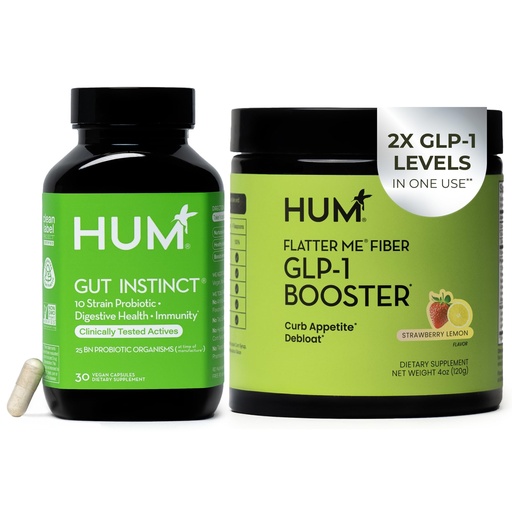 [BRSREBALOR5AAADZ] HUM Flatter Me Fiber Supplement and Gut Instinct Daily Probiotics