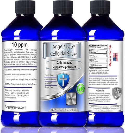 [BRSRA237BUHBQH32] Colloidal Silver Immune Support 10 PPM Nano Liquid 16oz