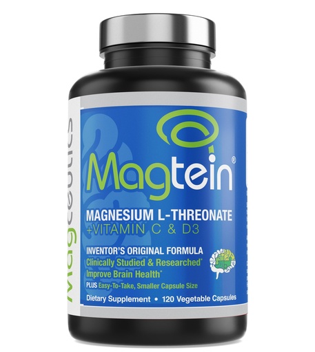 [BRSW2AAYOYOWMHI4] Magtein Magnesium L-Threonate to Improve Cognition, Focus, Memory, Sleep Quality and Brain Health with Small Caps - 120 Vegetable Capsules