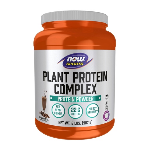 [BRSWGYI3DF7QIA3P] NOW Foods Sports Nutrition, Plant Protein Complex 22 Grams, Chocolate Mocha Powder, 2-Pound