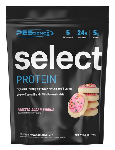 [BRSRAAIKBYOR6CIZ] PEScience Select Protein Powder, Whey and Casein Blend, Lean Protein Powder for Women and Men, Low Calorie, Low Carb, Keto Friendly, Gluten Free, Frosted Sugar Cookie - 5 Servings