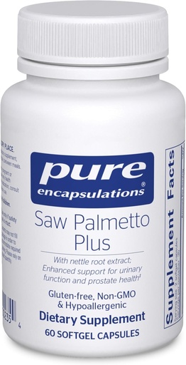 [BRSWIYIDBQGGYGTG] Pure Encapsulations Saw Palmetto Plus | with Nettle Root Extract to Support Urinary Function | 60 Softgel Capsules