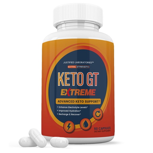 [BRSROBD4CECAOADD] Keto GT Extreme Keto Pills 1675MG New & Improved Formula Contains Apple Cider Vinegar Extra Virgin Olive Oil Powder Green Tea Leaf 60 Capsules