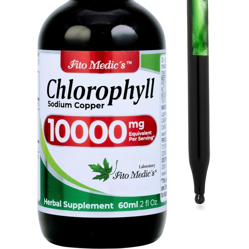 [BRSRECY3OAIWAALA] FITO MEDIC'S Lab | Liquid Chlorophyll | Chlorophyll Liquid Drops | 50 mg 200:1 Ratio Extract per Serving.