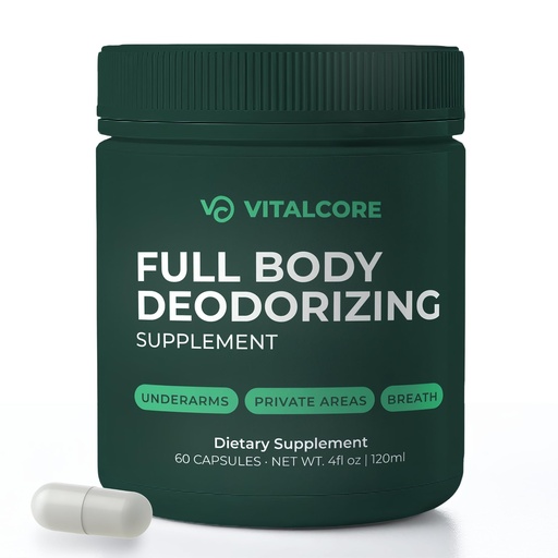 [BRSRE2YDPINQGADO] Body Deodorizing Supplement - 200mg Chlorophyll Capsules for 24hr Freshness | Gut & Skin Health | Vegan Body Magic Capsules (60ct)