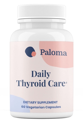 [BRSW2Z3ROF5RMDL2] Paloma Iodine-Free Thyroid Support Supplement – Boost Energy, Metabolism & Focus | Doctor-Formulated with Selenium, Zinc & Essential Nutrients | Vegetarian, Gluten-Free, Non-GMO – 60 Capsules