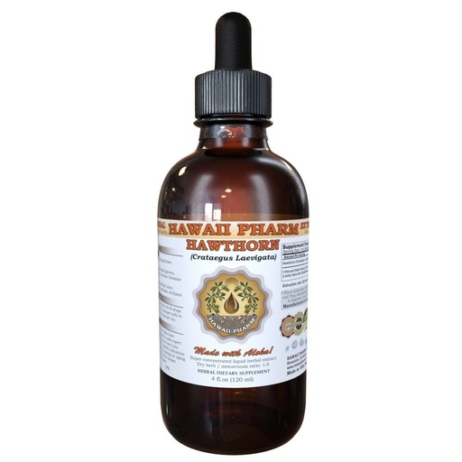 [BRSWI2QGCUJWO3LG] Hawaii Pharm Hawthorn (Crataegus Laevigata) Liquid Extract 4 oz