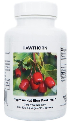 [BRSROYA6OR5QKELU] Supreme Nutrition Hawthorn, 90 Pure Hawthorn Berry Vegetarian Capsules