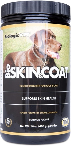 [BRSWIYAFBUJWGHQ3] Flora - BioSKIN habitCoat Fórmula - Suplemento Premium Cat &amp; Dog para Mascotas con Intolerancias Alimentarias - Ofertas Immune Support - Contiene Biotina, Zinc, Bromelain &amp; More - 14 oz.