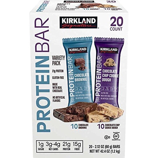 [BRSWKFI2B5YB6GDY] Kirkland Signature Protein bar energy variety pack, 20 Count