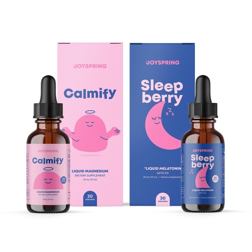 [BRSRAHAFBB5RMGQZ] JoySpring Calmify Magnesium Glycinate and Liquid Melatonin for Kids
