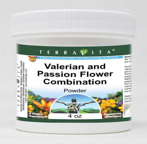 [BRSWI2QRPMOWI3L6] Valerian and Passion Flower Combination Powder (4 oz, ZIN: 513632)