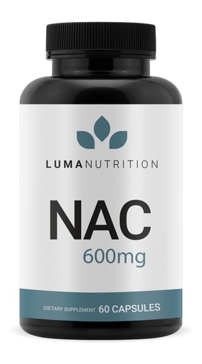 [BRSREAT7DMCBSCT7] Luma Nutrition NAC 600 mg Capsules - NAC Supplement N-Acetyl Cysteine for Antioxidant, Respiratory & Cellular Support - Supports Immune Function, Exercise Recovery - GMP and Made in USA