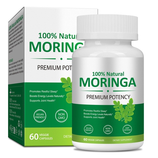[BRSRGYALAV5RAHL7] Moringa Capsules - Moringa Powder Organic, Natural Superfood Supplement for Energy, Skin, Immune & Gut Health | Rich in Antioxidants, Vitamins & Amino Acids, Vegan Pure Capsules - 60 Count