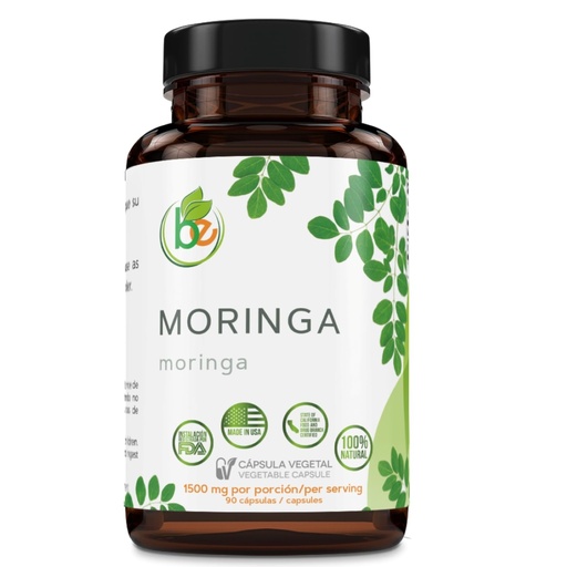 [BRSREYAZBMIRMA3G] Moringa Capsulas Organicas(Organic Moringa Capsules) – 90 Vegan Caps, 1500 mg per Serving – 100% Natural Superfood – Non-GMO, Gluten-Free – Made in USA – Rich in Antioxidants & Essential Amino Acids