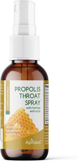 [BRSWKHQ6OMGQIGQZ] Propolis & Herb Throat Spray, 1 Fluid Ounce