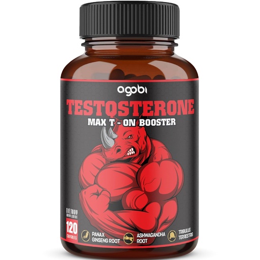 [BRSW2YYZBENWC2AZ] agobi 11in1 Testosterone Supplement - 120 Capsules for 2 Month