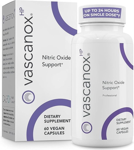 [BRSRMFQ6OR6AGYDZ] Calroy Health Sciences Vascanox HP - Next Generation Nitric Oxide Support - Up to 24 Hours on Single dose*+