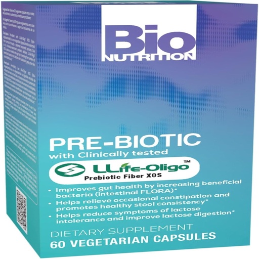 [BRSWKHQQCQIREEDA] Bio Nutrition inc pre-biotic Fiber - llife-Oligo - 1400 Mg - 60 Vegetarian Capsules - Gluten Free - Improves Gut Health - Clinically Tested by