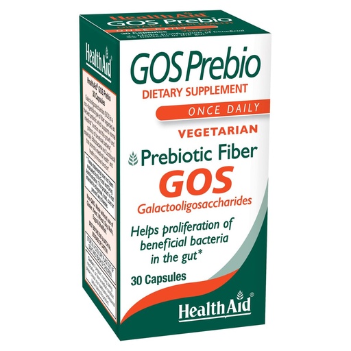 [BRSWGEIDB4IAMYI7] HealthAid GOSPrebio, Prebiotic Fiber, Once Daily, 30ct, Helps Proliferation of Beneficial Bacteria in the Gut, Galactooligosaccharides