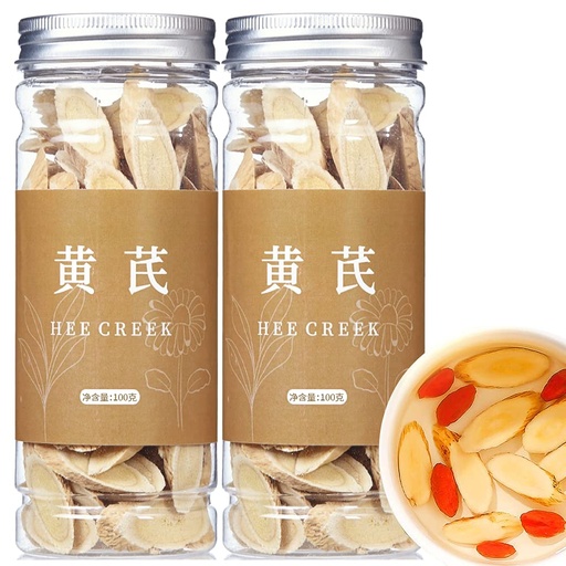 [BRSW2YD5A4MGG3IZ] Astragalus Root Sliced Huang Qi 7oz/200g Top Grade Large Astragalus Root Slices Herb Raw Chinese Herbal Tea, Sulfur Free, No Additives 黄芪 黄芪片