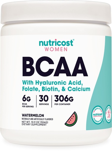 [BRSWGGAYBMCR6YI2] Nutricost BCAA for Women (Watermelon, 30 Servings) - Formulated Specifically for Women - Non-GMO and Gluten-Free