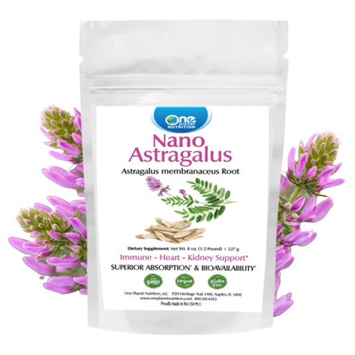 [BRSRAAYFDEGQOCQY] One Planet Nutrition Nano Astragalus Powder 8 oz (227 Servings), Astragalus Membranaceus Extract, Nano for Enhanced Absorption, Supports Immune Health and Vitality, Non-GMO, Gluten-Free