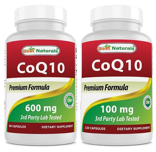 [BRSRMBQPBYMGECDD] Best Naturals COQ10 100 mg & COQ10 600 mg