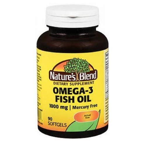 [BRSWGZQ5CAMRYDQ7] Nature's Blend Omega-3 1000mg - 90 Softgels, Pack of 3