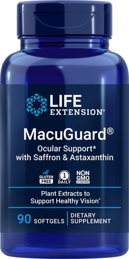 [BRSWGBQBAAARGAY3] Life Extension MacuGuard Ocular Support 90 softgels with Saffron & Astaxanthin