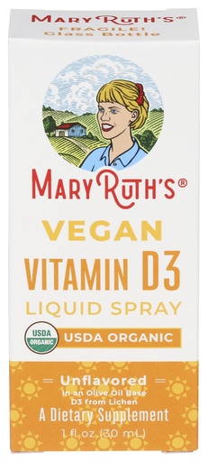 [BRSRMZY7C4MQA2TK] Mary Ruth's Organic Vitamin D3 Spray, 1 Fz