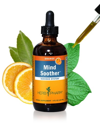 [BRSWYEI6CECQG33U] Herb Pharm Mind Soother: Orange Liquid Herbal Formula: ith Non-GMO Noble Kava & Sweet Orange Essential Oil, Stabilizing Support for Calm & Relaxation, Vegan, Gluten-Free, Up to ~3 Month Supply, 4 oz*