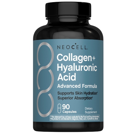 [BRSREZYKAFYW22TK] NeoCell Collagen Peptides Capsules | 90 Count | Plus Hyaluronic Acid | Skin Hydration | Superior Absorption | Advanced Grass Fed Formula Supplement | for Women and Men
