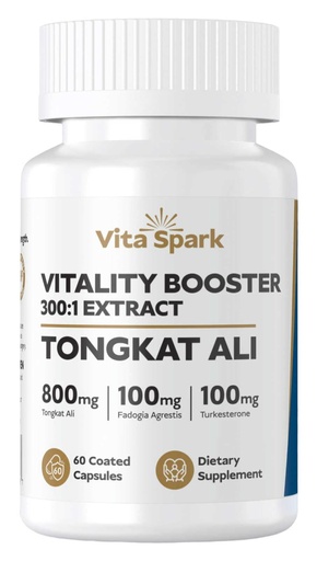 [BRSREAAHAEHB4CIV] Tongkat Ali for Men - Longjack with Fadogia Agrestis & Turkesterone, Third-Party Certified Men's Supplement for Workout Performance Strength Vitality Energy Hormone Balance | 60 Capsules