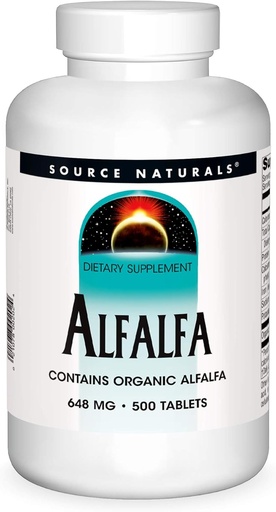 [BRSWIYTYOUEBQDL6] Fuente Naturales Alfalfa 10 Grain Suplemento dietético - 500 Cuadros