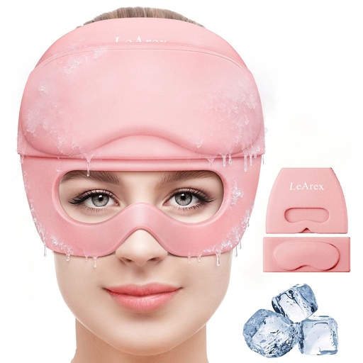 [BRSRAAARBF5AIDIU] Migraine Relief Cap,2 in 1 Detachable Gel Eye Mask for Hot & Cold Therapy Headache mask with Eye Holes ice Pack for Birthday Gifts for Women