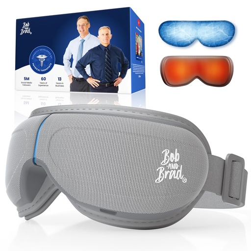 [BRSRAZTQPNYRMHIY] BOB AND BRAD Eye Massager with Heat and Cooling, EyeOasis 2 Eye Mask for Migraines FSA Eligible/HSA Eligible, Heated Face Massager for Eyes Strain Relief Improve Sleep, Birthday Gifts for Women Men