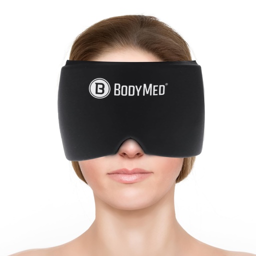 [BRSROEA2C4CRY2D3] BodyMed Migraine Relief Cap, Universal Fit for Women and Men – Soothing Headache Face Mask with Extra Cooling Gel for Extended Relief – Hot and Cold Therapy Head Wrap for Tension, Stress, Headaches