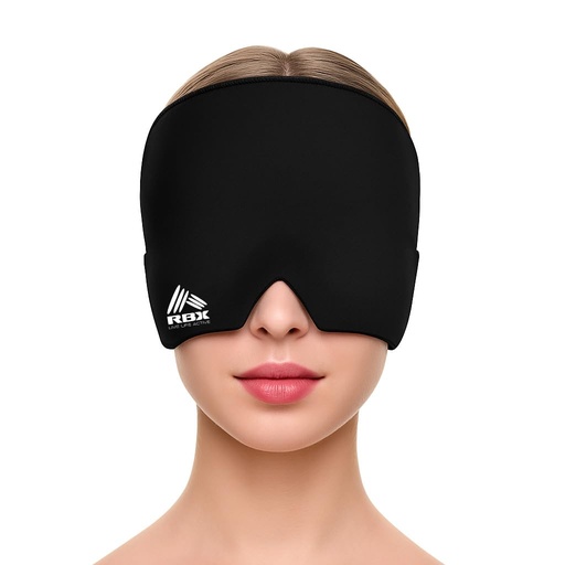 [BRSREGT4BEBGMETX] RBX Migraine Relief Cap Hot and Cold Headache Relief Cap Gel Mask, Hangover Headache Relief