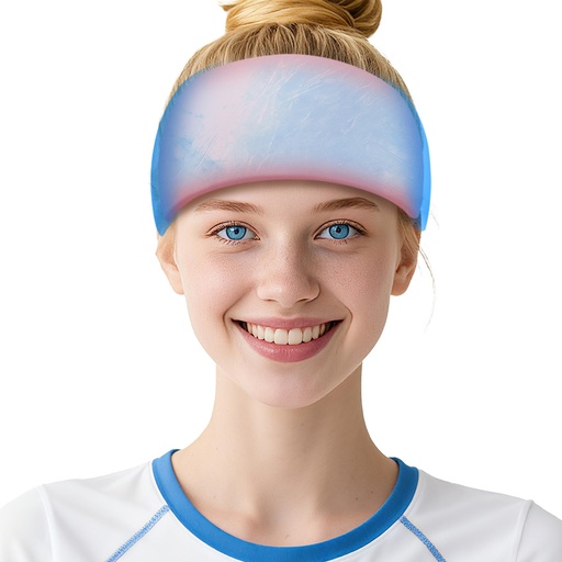 [BRSRAGILCQCQYYLA] Multifunction Migraine Relief Cap,Soothing Headache Hat Ice Head Wrap,Cooling Gel Headband Neck Ice Wrap Cold Compress for Tension,Puffy Eyes,Stress,Hangover,Pink