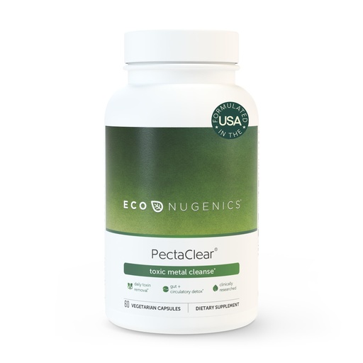 [BRSWYYIFOAPAGYLZ] EcoNugenics PectaClear Detox Supplement for Toxic Metal Cleanse – Naturally & Safely Eliminates Toxins for Gut, Liver & Kidney Detox & Repair – Helps with Energy, Weight, Hormone Balance – 60 Capsules