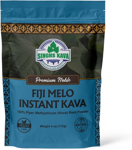 [BRSRMGQRBACWM23Z] SINGHS Micronized Instant Kava Powder-Fijian Kava (4oz)